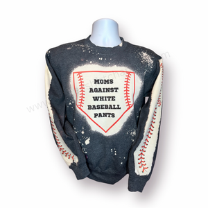 MOMS AGAINST WHITE BASEBALL PANTS