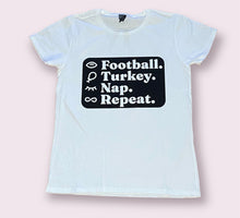 Load image into Gallery viewer, Football Turkey Nap Repeat Tee
