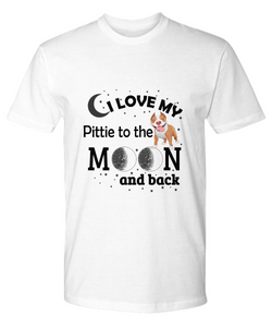 "I love my Pittie to the moon'